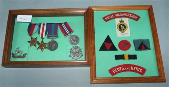 A World War II Palestine medal group etc